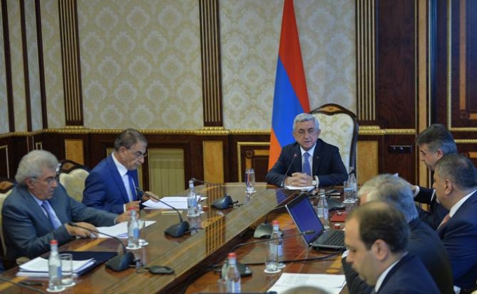 Serzh Sargsyan convenes National Security Council meeting