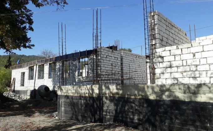 Community center is being built in Khndzristan village of Askeran region, Artsakh