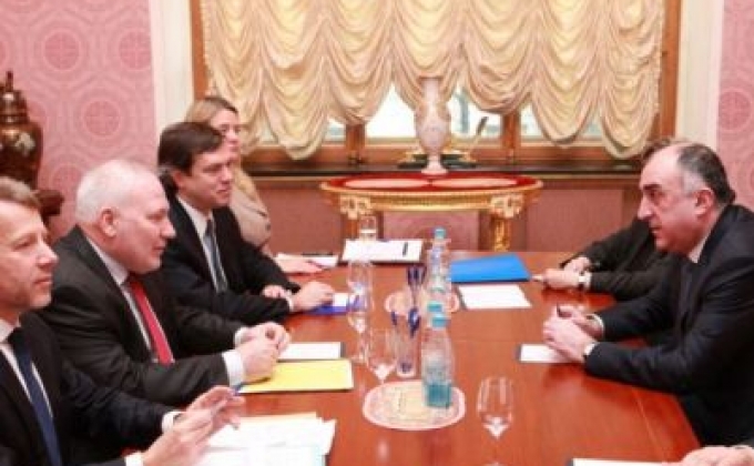 Azerbaijani FM meets OSCE Minsk Group co-chairs in Moscow