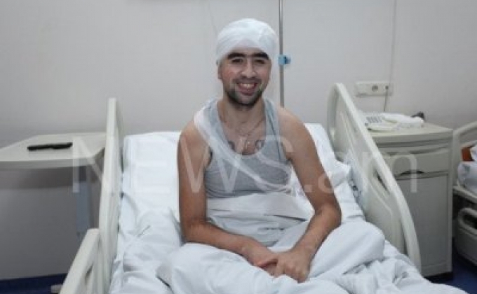 Armenian soldier discharged from hospital 2 weeks after complicated skull prosthesis surgery