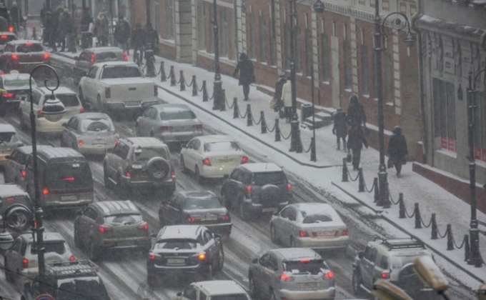 Владивосток накрыл снегопад: из-за непогоды произошло свыше 250 ДТП