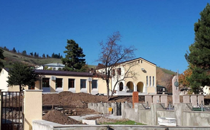 Community centers are being built in three more villages in Hadrut