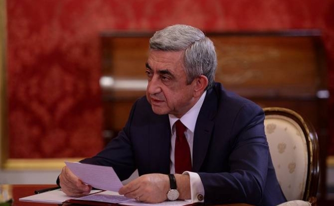 President Sargsyan to depart for Belarus