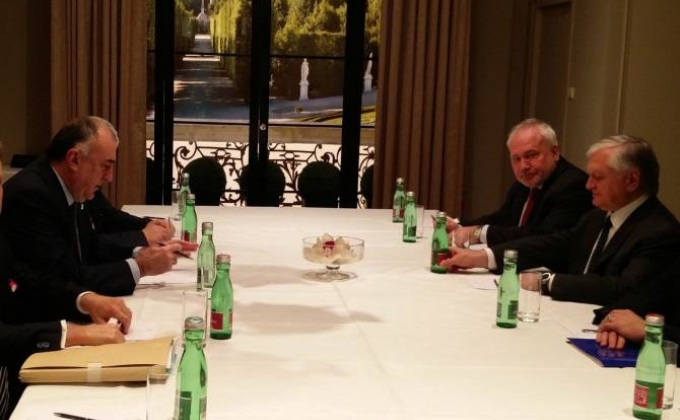 Armenia, Azerbaijan FMs discuss agreements reached in Vienna, Saint Petersburg, Geneva