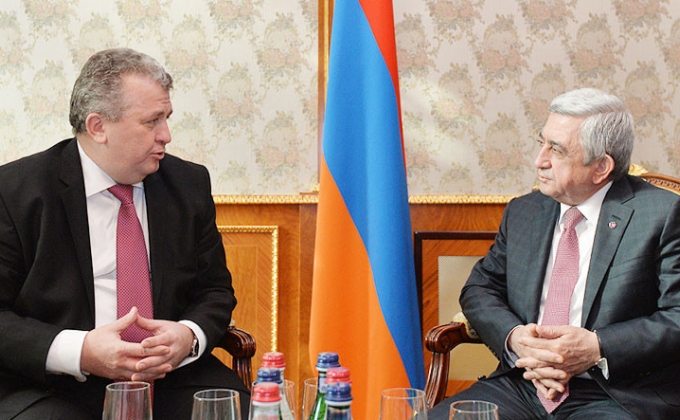 Президент Серж Саргсян: Взаимопонимание вокруг политических вопросов между Арменией и Румынией заметно выросло