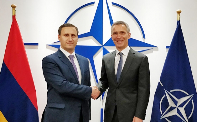 Armenia to continue developing cooperation and partnership with NATO, Gagik Hovhannisyan says