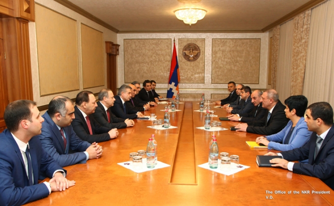 President of Artsakh received Armenian premier