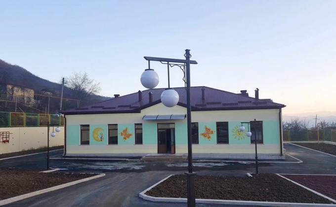 В селе Сарушен Аскеранского района построен новый детский сад