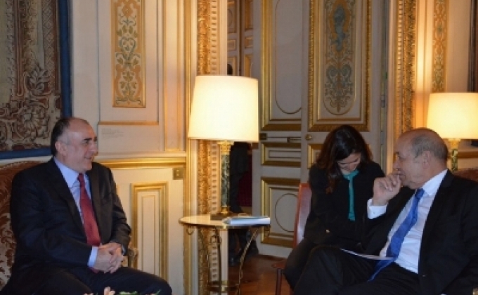Главы МИД Франции и Азербайджана обсудили процесс урегулирования нагорно-карабахского конфликта