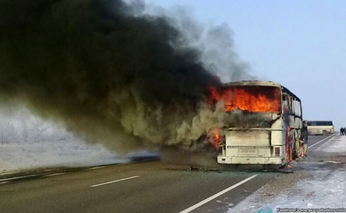 Среди пострадавших в результате возгорания автобуса в Казахстане граждан Армении нет