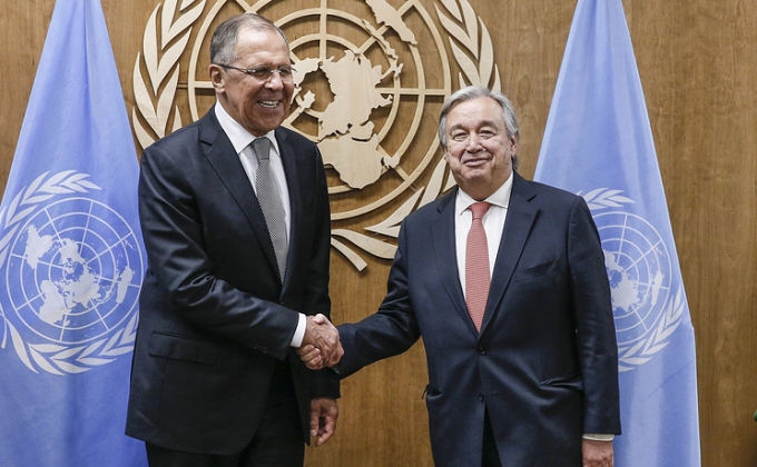 Lavrov, Guterres highlight peaceful solution of Syrian, North Korean crises