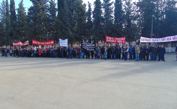 Symbolic marches and rallies organized in Martuni, Hadrut towns (Photos)