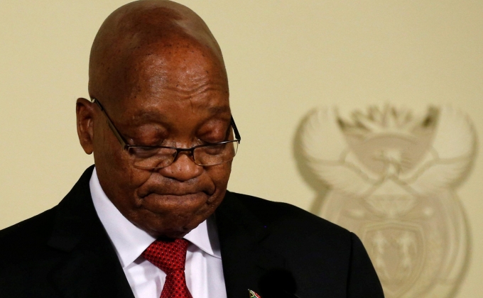 South Africa president announces his resignation