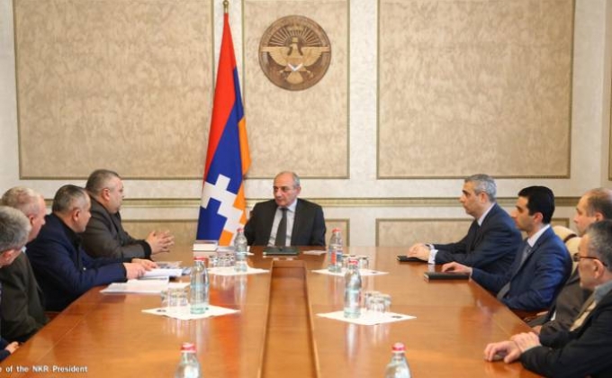 Artsakh President receives members of the Artsakh Union of the Afghanistan War Veterans