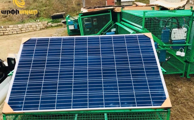 Фонд «Туфенкян» установил солнечные панели на передовой линии