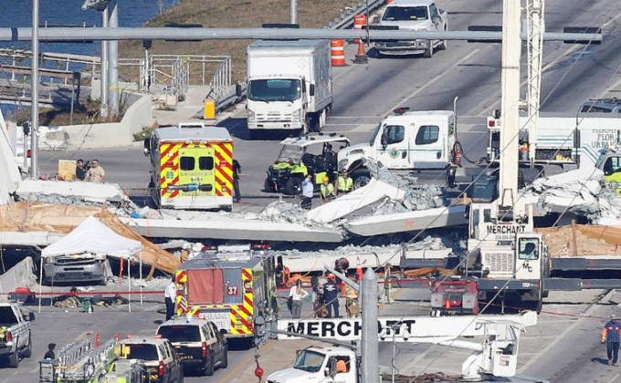 6 dead in Miami pedestrian bridge collapse