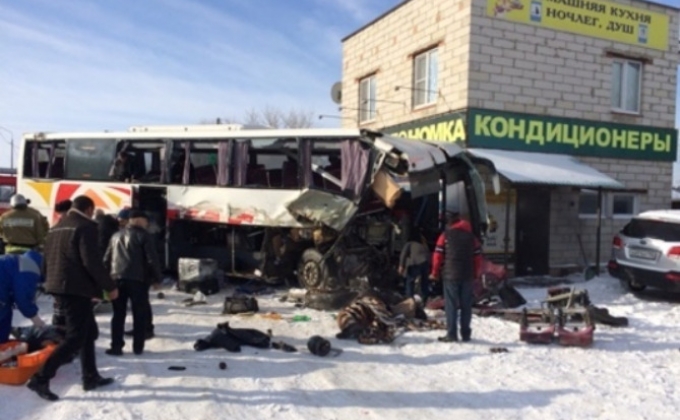 МЧС Армении представило данные о погибших и пострадавших в ДТП с участием автобуса Ереван-Москва