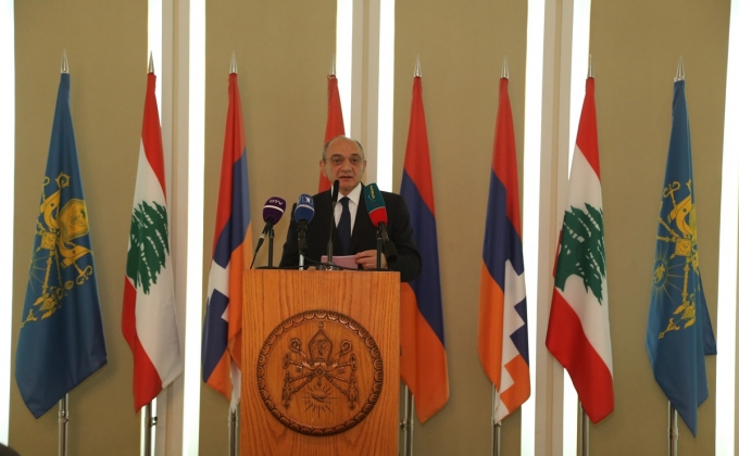 In Antelias Artsakh President partkates at ceremony dedicted to 100th anniversary of Armenia's independence