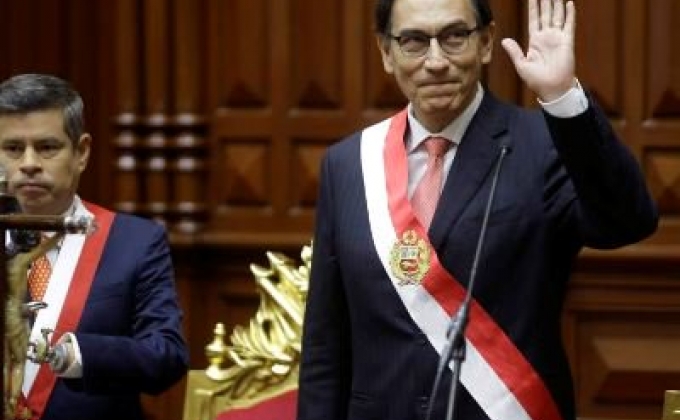 New Peru leader takes office after president resigns