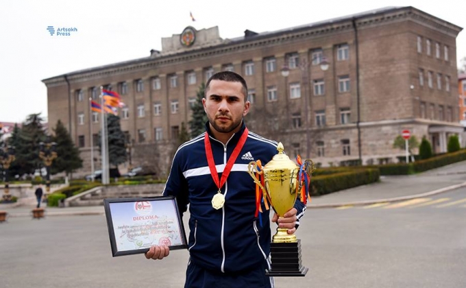 Artsakh athlete becomes champion of international tournament (video)