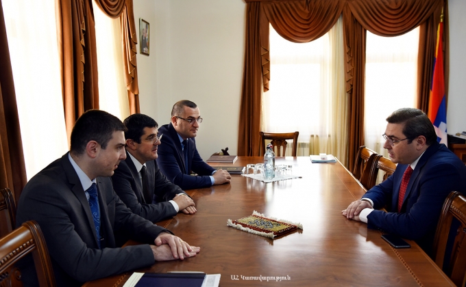 Artsakh State Minister receives deputy finance minister of Armenia