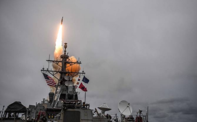 Three injured as US, its allies fire 110 missiles on Syria