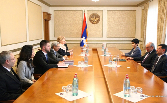 Artsakh President receives Matenadaran’s delegation led by director Vahan Ter-Ghevondyan