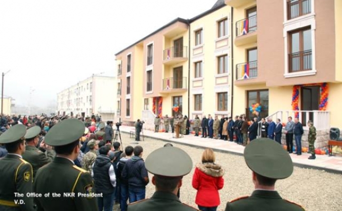 Special attention is paid to solving social problems of servicemen, President of Artsakh