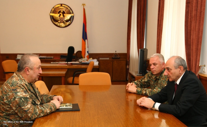 Artsakh President receives head of  General Staff of Armenia Armed forces