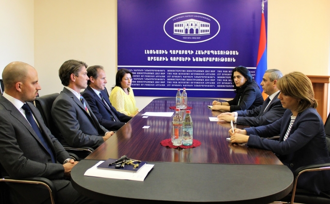 Foreign Minister of Artsakh receives Chief Executive Officer of  HALO Trust