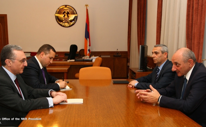 Artsakh President meets with Armenian Foreign Minister