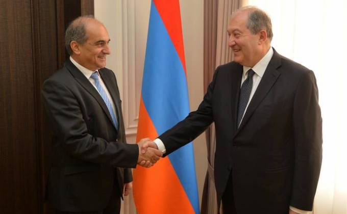 President Sarkissian, Speaker of Parliament of Cyprus meet in Yerevan