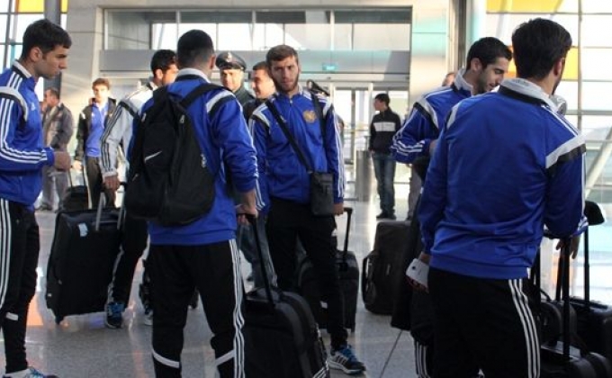 Armenia national football team leaves for Serbia