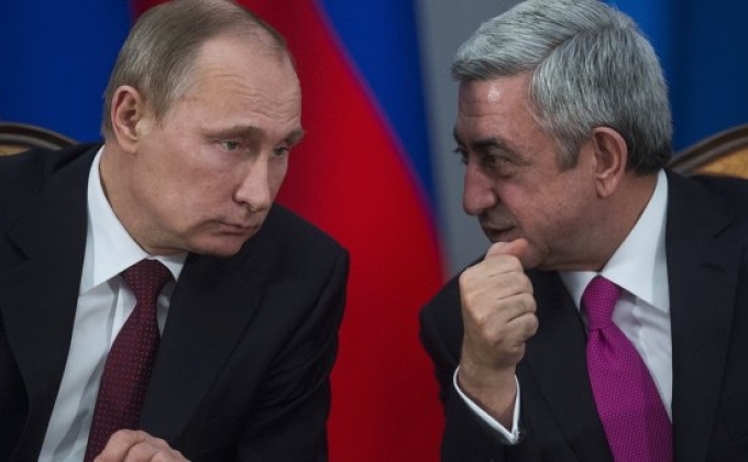 Песков: Путин и Саргсян обменяются мнениями по карабахскому конфликту