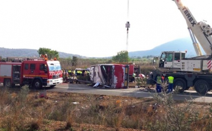 Spain Erasmus student bus crash 'kills 13'