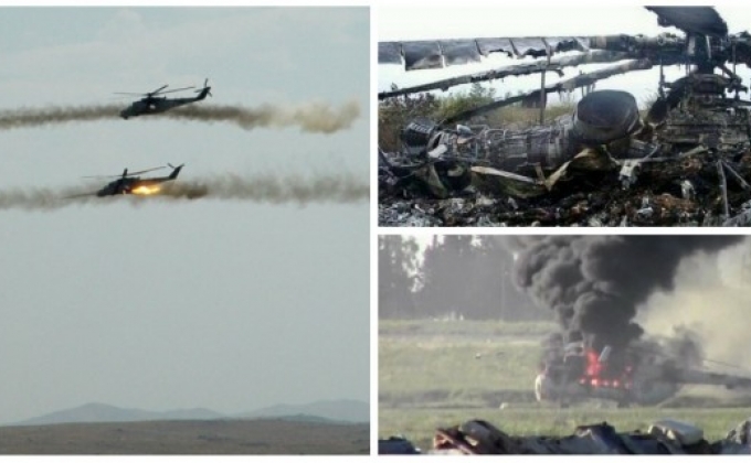 Nagorno Karabakh Air Defense destroys attacking Azerbaijani helicopter