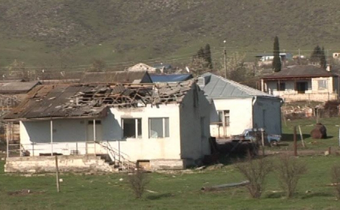 There are destructions in Martakert by Azerbaiajni fire
