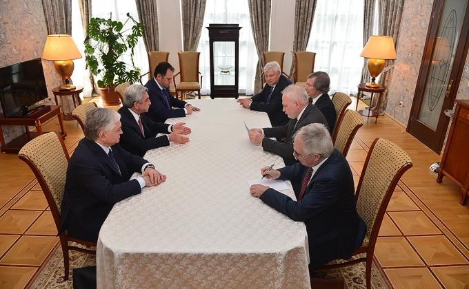 Armenian President meets with OSCE Minsk Group Co-chairs

