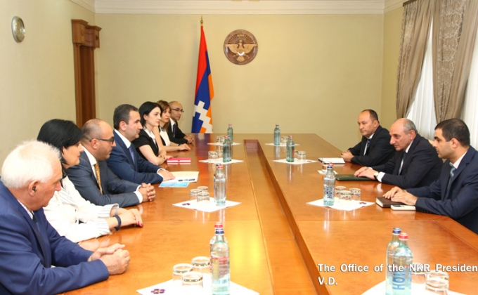 Bako Sahakyan received delegation of the Armenian State Commission on defending economic competition