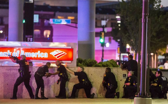 Ամերիկյան Դալաս քաղաքում 4 ոստիկան է սպանվել, 11-ը՝ վիրավորվել