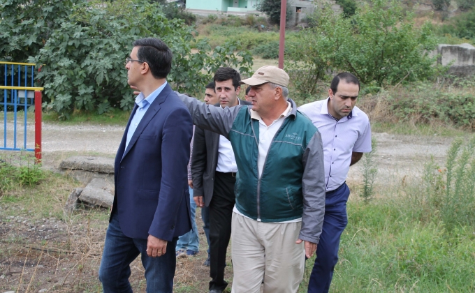 Armenian, NKR Ombudsmen visit Talish residents affected by Azerbaijani aggression