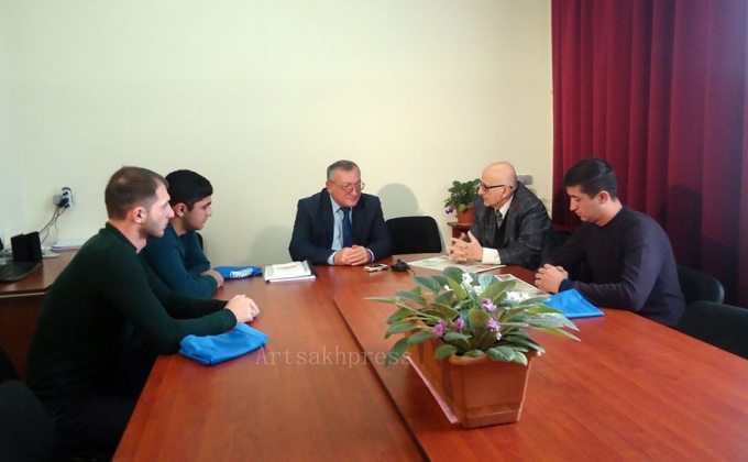 Arthur Tovmasyan received a group of students of the Shushi University of  Technology