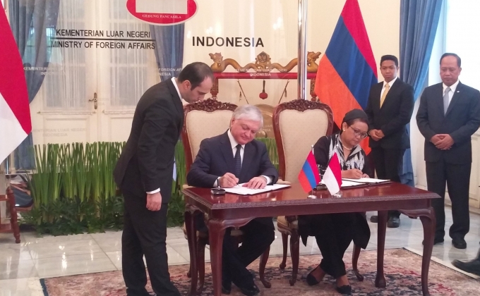 Հայաստանի եւ Ինդոնեզիայի արտգործնախարարությունների միջեւ համագործակցության հուշագիր է ստորագրվել