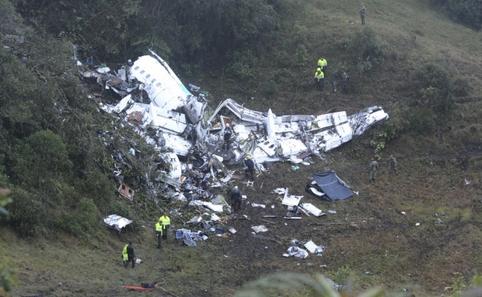 Жертвами крушения авиалайнера в Колумбии, по уточненным данным, стал 71 человек