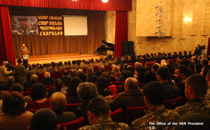  ԼՂՀ եւ ՀՀ  նախագահները ներկա են գտնվել «Ամուր հավատք, հզոր բանակ, պաշտպանված հայրենիք» միջոցառմանը