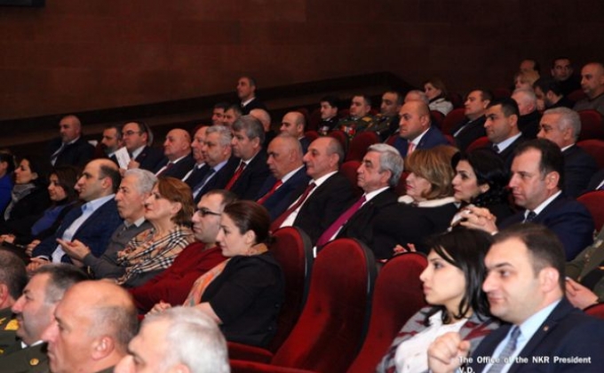 President Sahakyan was present at the presentation of film “Life and War-2