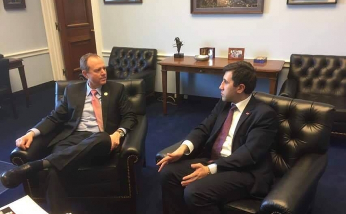 Ruben Melikyan discussed atrocities committed by Azerbaijan during April war and Lapshin’s case with US congressmen
