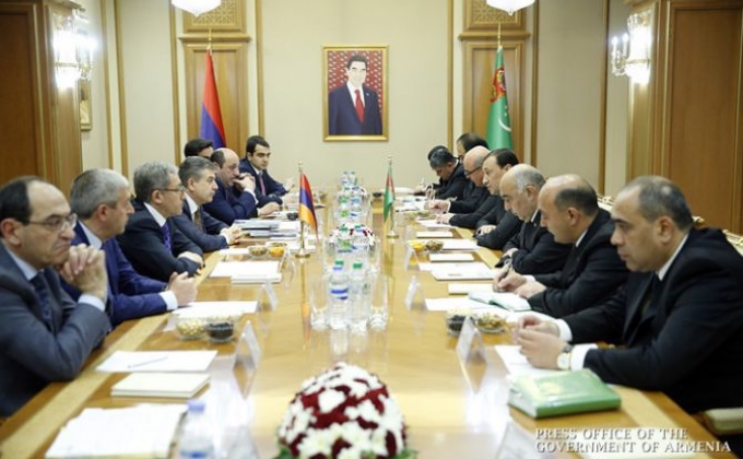 Armenia’s Prime Minister and Turkmenistan’s President discuss economic cooperation in Ashgabat