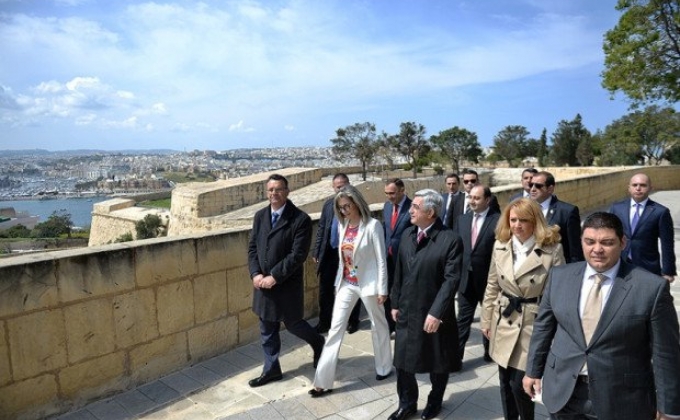 President Sargsyan arrives in Malta on working visit