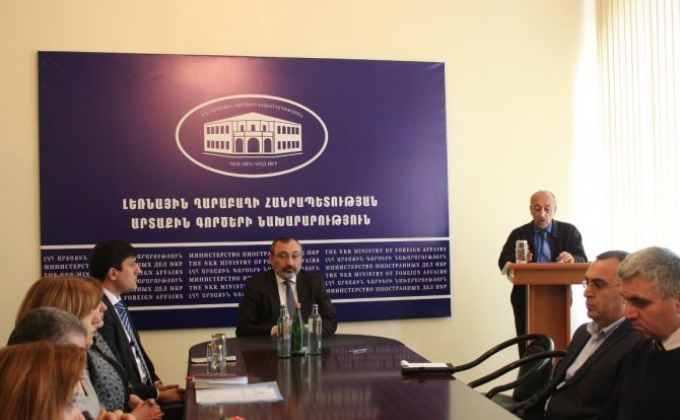 Working meeting took place at the Ministry of Foreign Affairs of the Republic of Artsakh